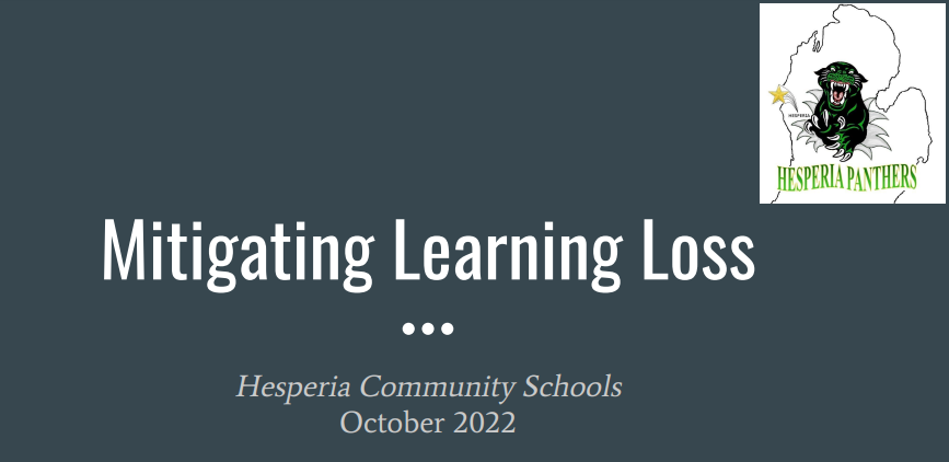 98c -Learning Loss Plan